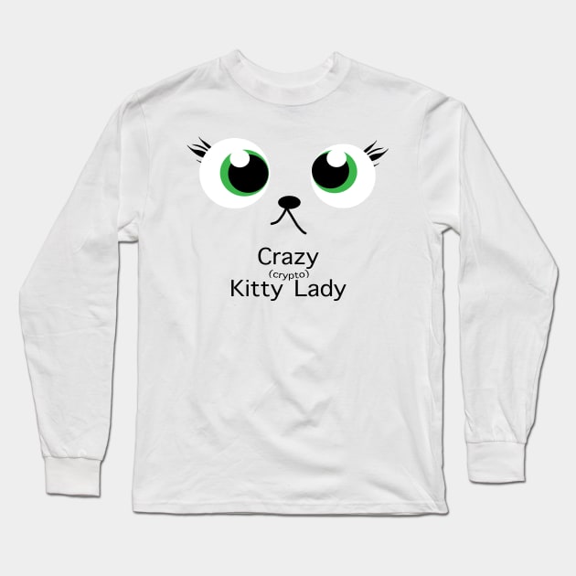 Crazy Kitty Lady Long Sleeve T-Shirt by A Magical Mess